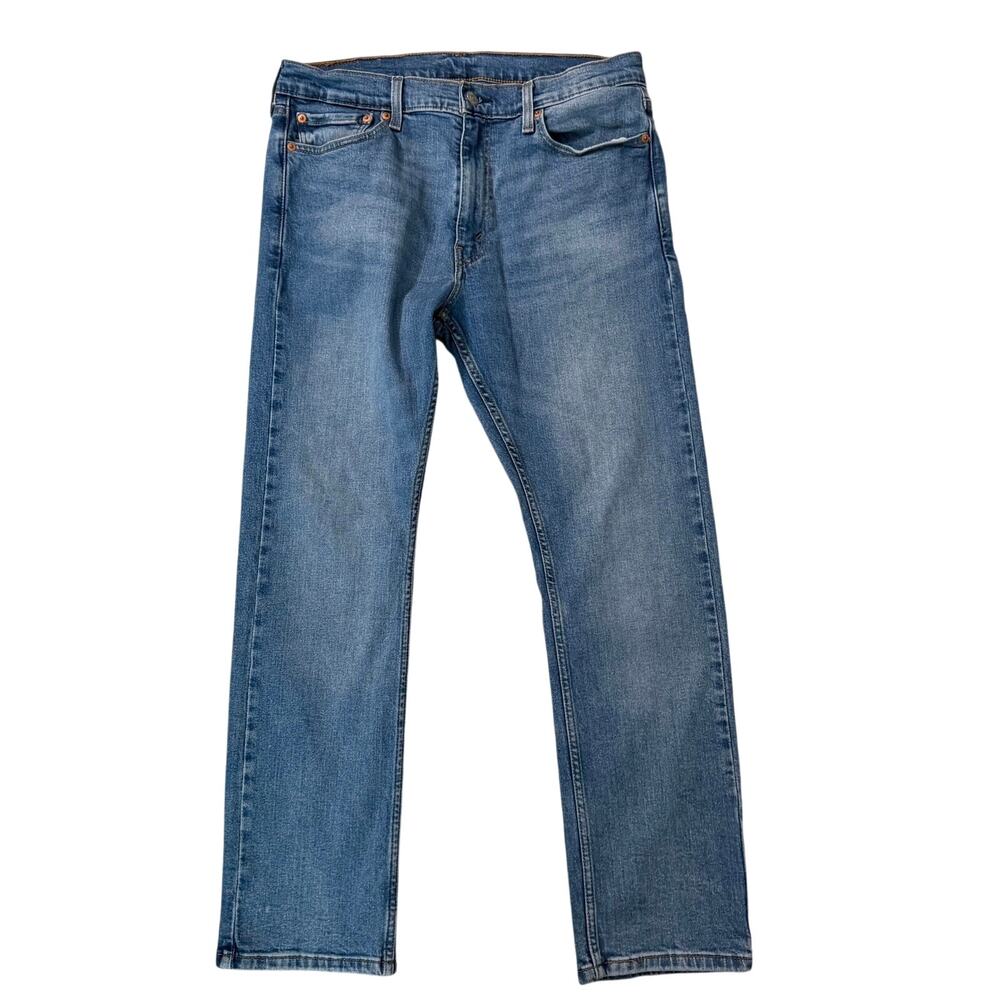 Levi's 513 Mens Slim Straight Jeans Blue Denim W34 L30 Measures 28 Inseam